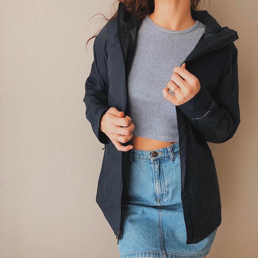 New without Tags Columbia Rain Jacket in navy blue